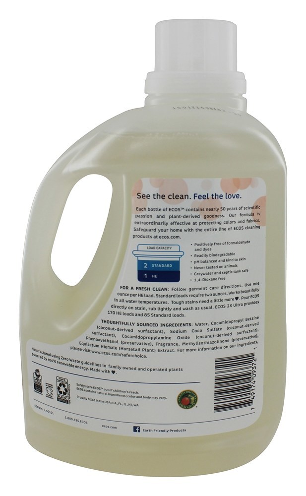 Comprar ECO 2x Extremista Todos Natural Lavanderia Detergente 170 Cargas Magnólia & Lírio - 170 fl. oz. Earth Friendly - Imagem 2