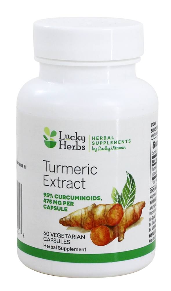 Comprar Extrato Padronizado de Cúrcuma - Cápsulas vegetarianas 60 LuckyHerbs