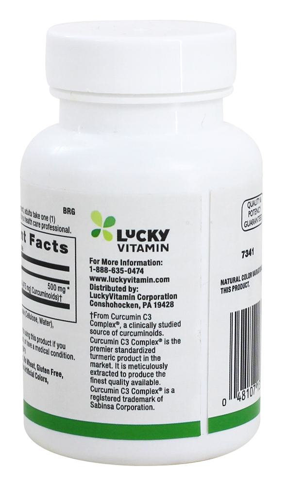 Comprar Extrato Padronizado de Cúrcuma - Cápsulas vegetarianas 60 LuckyHerbs - Imagem 3