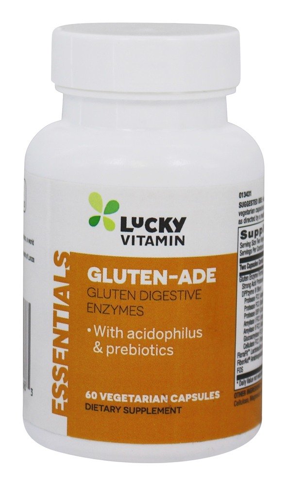 Comprar Enzimas Digestivas de Glúten-Ade com Acidófilos e Prebióticos - Cápsulas vegetarianas 60 LuckyVitamin