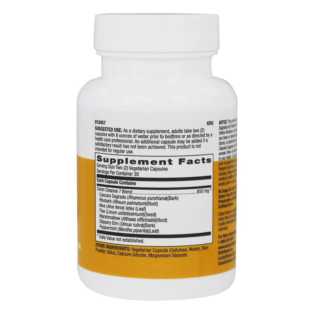 Comprar Limpeza do Cólon - Cápsulas vegetarianas 60 LuckyVitamin - Imagem 2