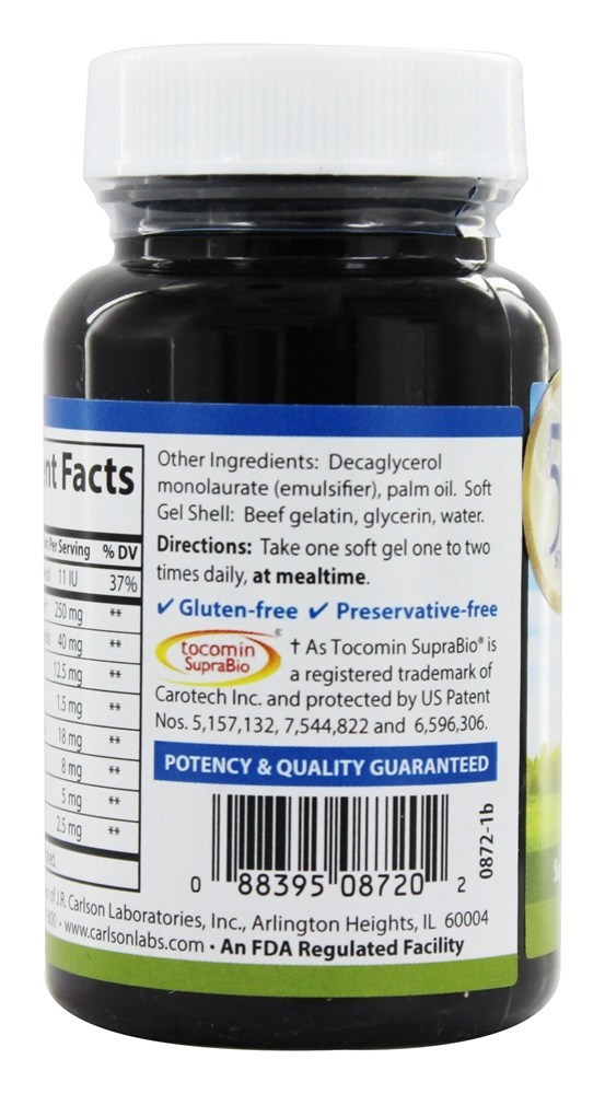 Comprar Tocomin SupraBio - 120 Softgels Carlson Labs - Imagem 3