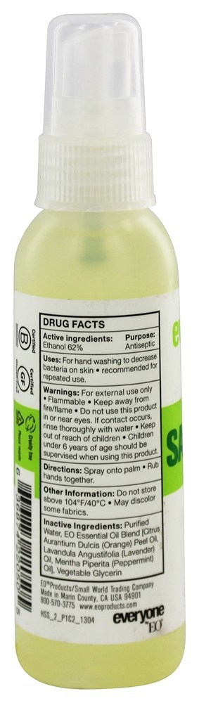 Comprar Todo o mundo Mão Sanitizer Spray Hortelã-pimenta + Cítrico - 2 fl. oz. EO Products - Imagem 2
