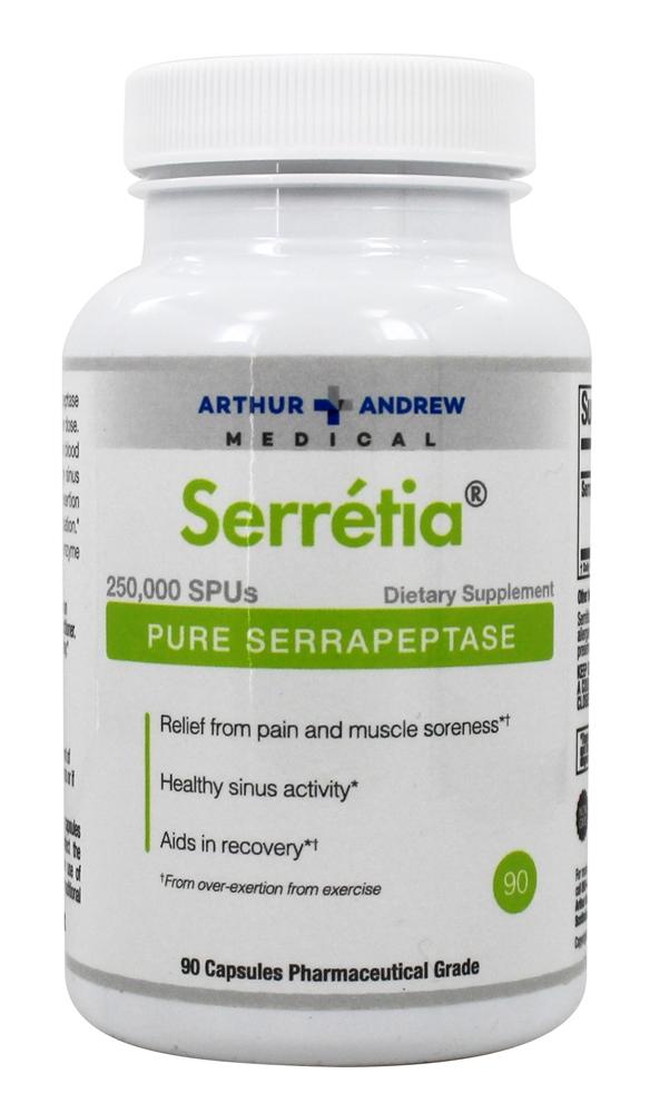 Comprar Serretia Serrapeptase Pure - Cápsulas 90 Arthur Andrew Medical