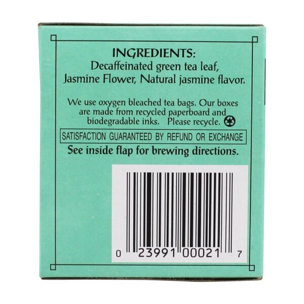 Comprar Chá verde de jasmim descafeinado - 20 Saquinhos de Chá Triple Leaf Tea - Imagem 5