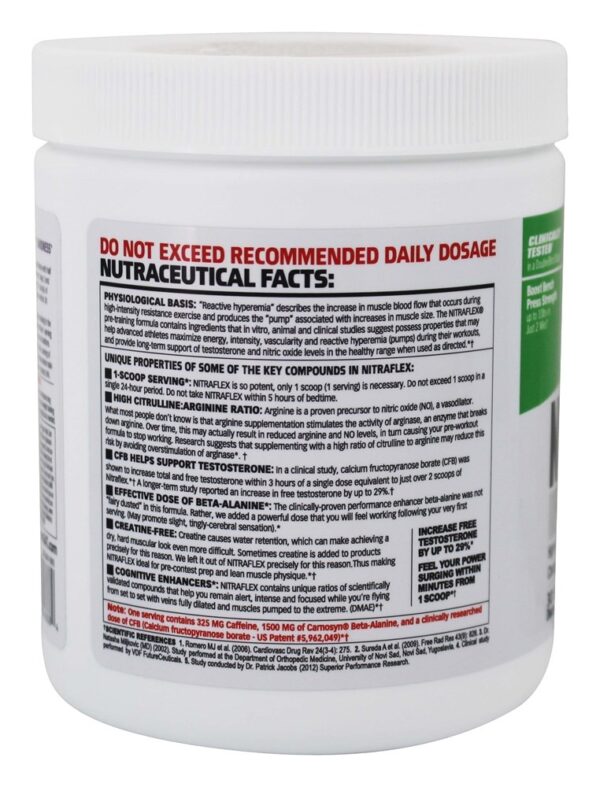Comprar Hiperemia por Nitraflex e Pó de Melhoramento de Testosterona 30 Porções de Maçã Verde - 10.6 oz. GAT - Imagem 4