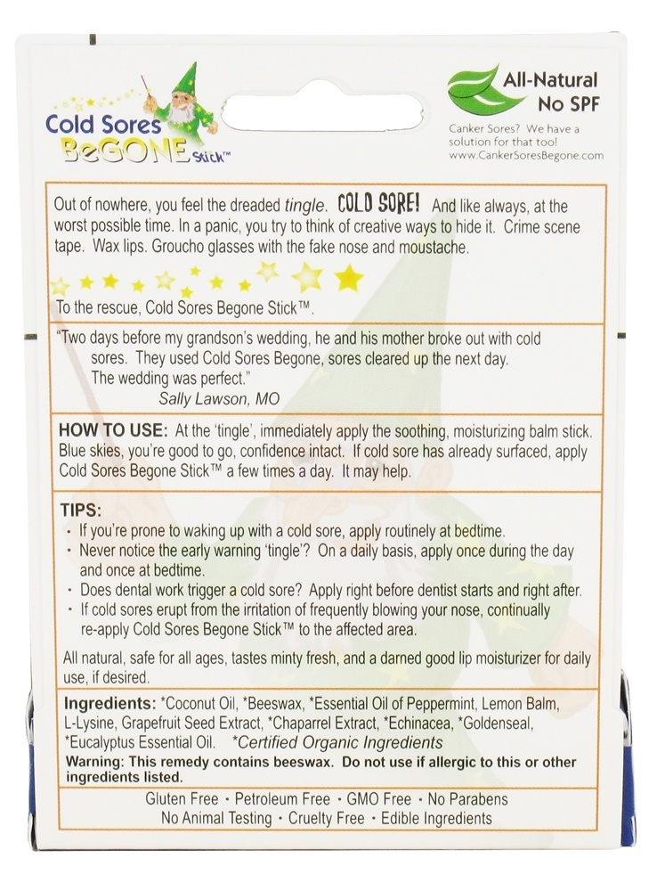 Comprar Vara dolorida fria - 0.15 oz. Cold Sores BeGone - Imagem 2