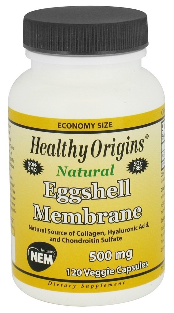 Comprar Membrana de Casca de Ovo Natural 500 mg. - Cápsulas vegetarianas 120 Healthy Origins