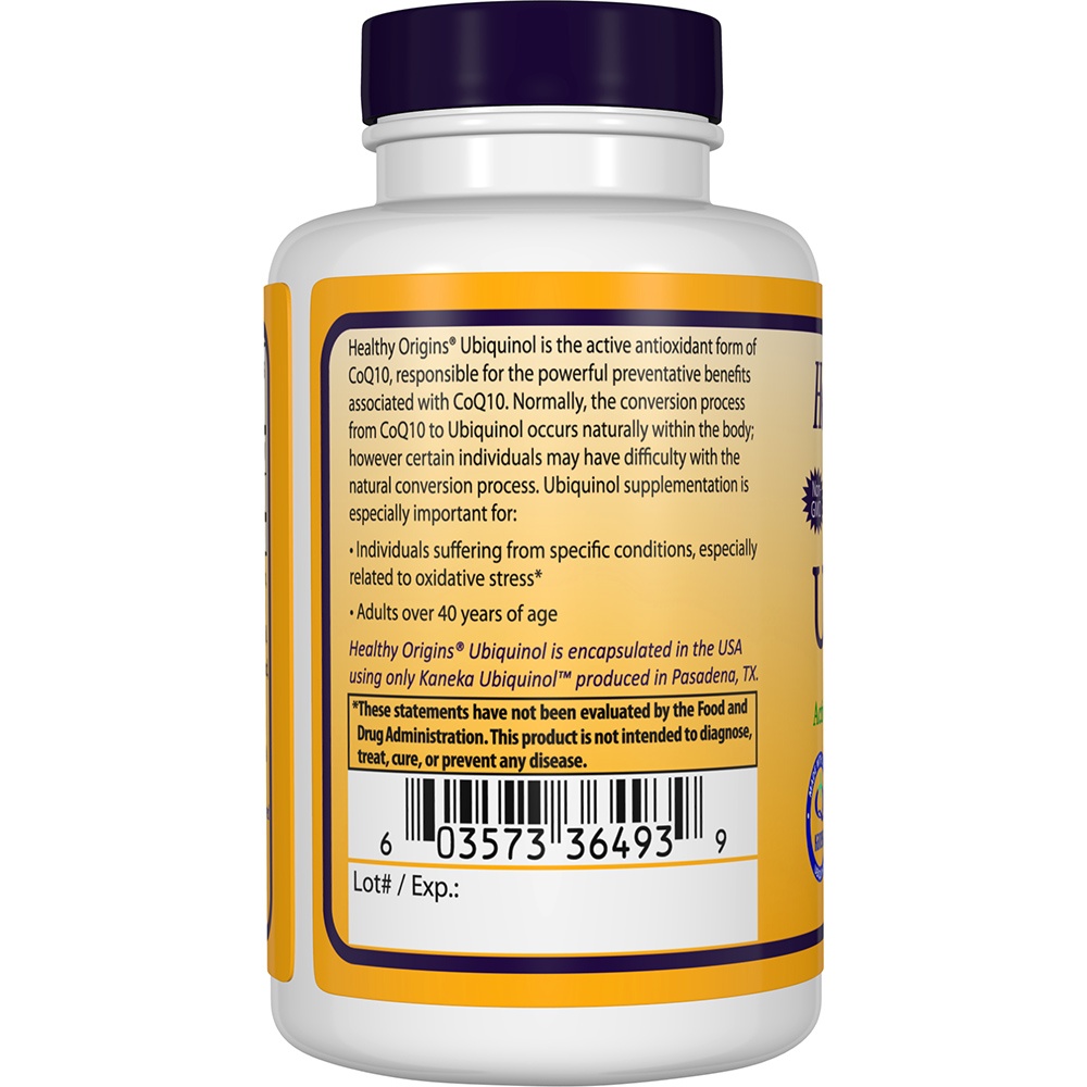 Comprar Kaneka Ubiquinol Natural 300 mg. - 60 Softgels Healthy Origins - Imagem 3