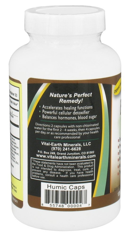 Comprar Tampas Humic 600 mg. - Cápsulas 120 Vital Earth - Imagem 3