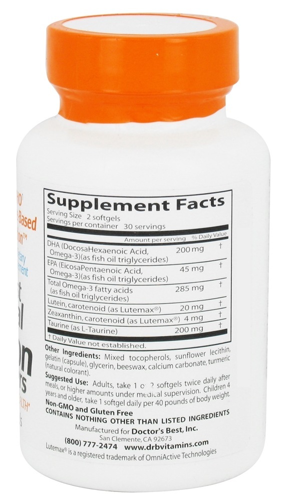 Comprar Intensificadores de visão natural - 60 Softgels Doctor's Best - Imagem 2