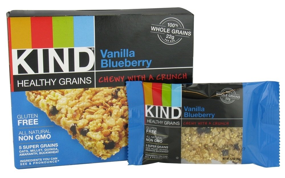 Comprar Barras de Grãos Saudáveis Blueberry de Baunilha - 5 Barras Kind Bar