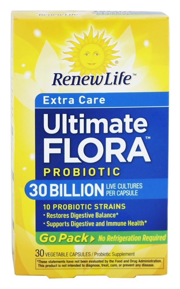 Comprar Ultimate Flora Probiótico Cuidado Extra 30 Bilhões de UFC - 30 Cápsulas Vegetarianas Anteriormente RTS Extra Strength Renew Life