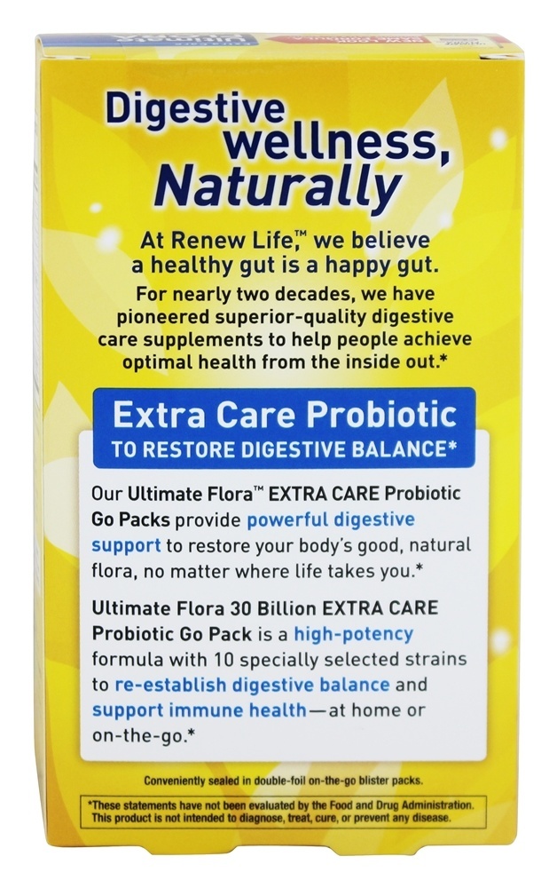 Comprar Ultimate Flora Probiótico Cuidado Extra 30 Bilhões de UFC - 30 Cápsulas Vegetarianas Anteriormente RTS Extra Strength Renew Life - Imagem 3