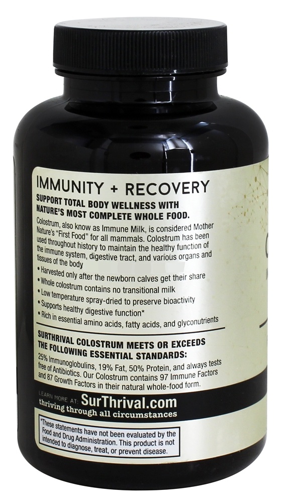 Comprar Otimização Imunológica do Colostro + Recuperação - Cápsulas 180 Surthrival - Imagem 3