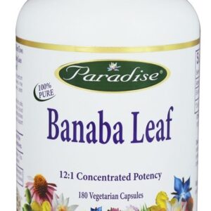 Comprar Folha de Banaba 12 : 1 Potência Concentrada - Cápsulas vegetarianas 180 Paradise Herbs