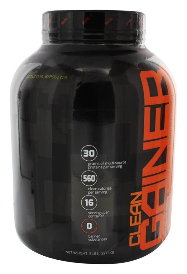 Comprar Limpar Gainer Músculo e Peso Melhorar Proteína Pó Chocolate Falsificar - 5 lbs. Rivalus - Imagem 4