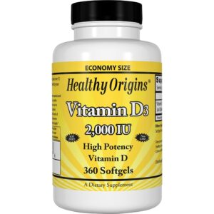 Comprar Vitamina D3 2000 UI - 360 Softgels Healthy Origins