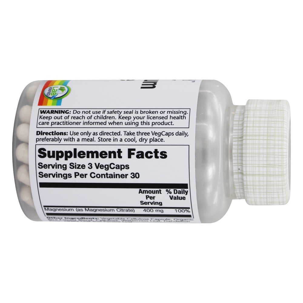 Comprar Citrato de Magnésio 400 mg. - 90 Cápsula (s) vegetal (s) Solaray - Imagem 2