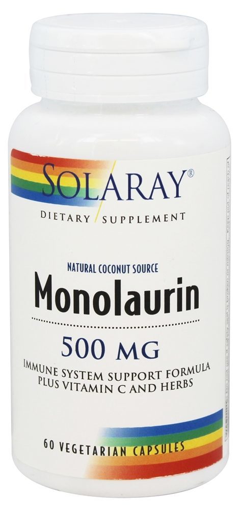 Comprar Fonte de coco natural de monolaurina 500 mg. - Cápsulas vegetarianas 60 Solaray