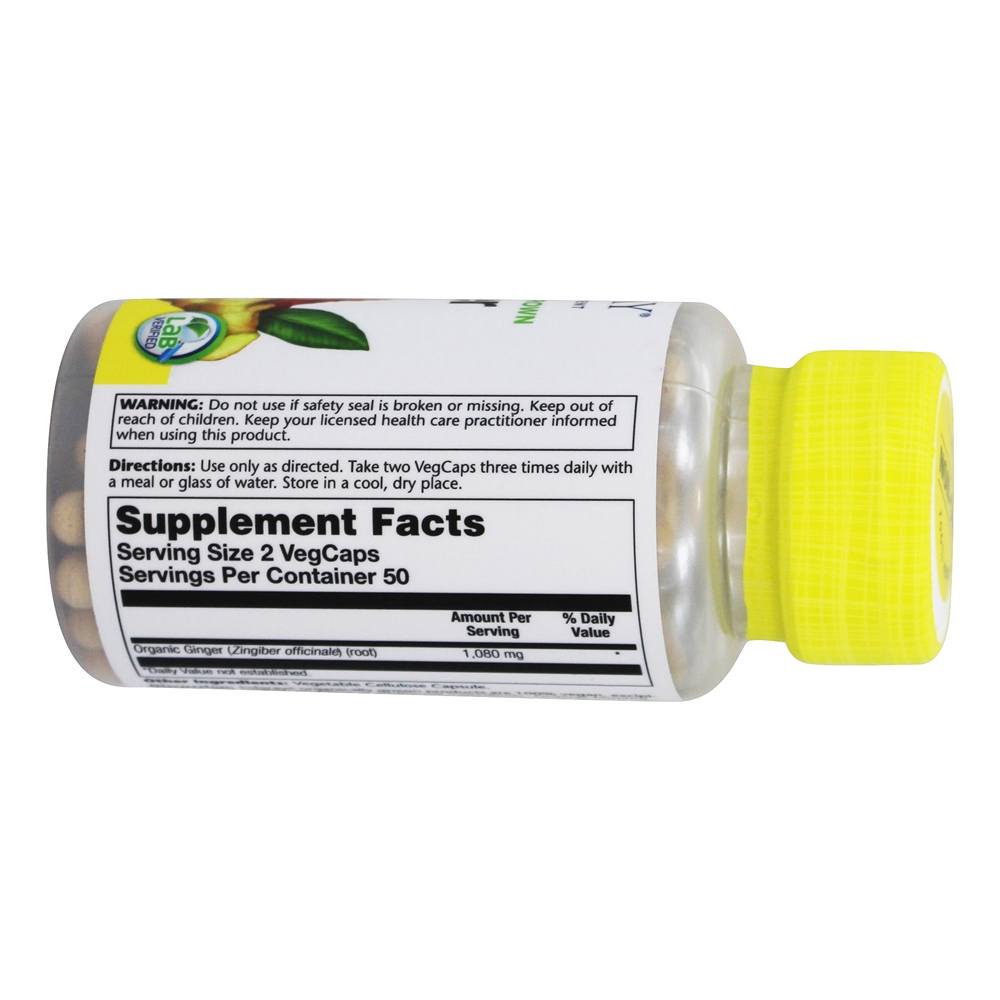 Comprar Raiz de gengibre cultivada organicamente 540 mg. - Cápsulas vegetarianas 100 Solaray - Imagem 2