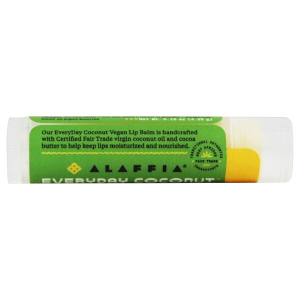 Comprar Everyday Coconut Vegan Lip Balm Purely Coconut - 0.15 oz. Alaffia - Imagem 4