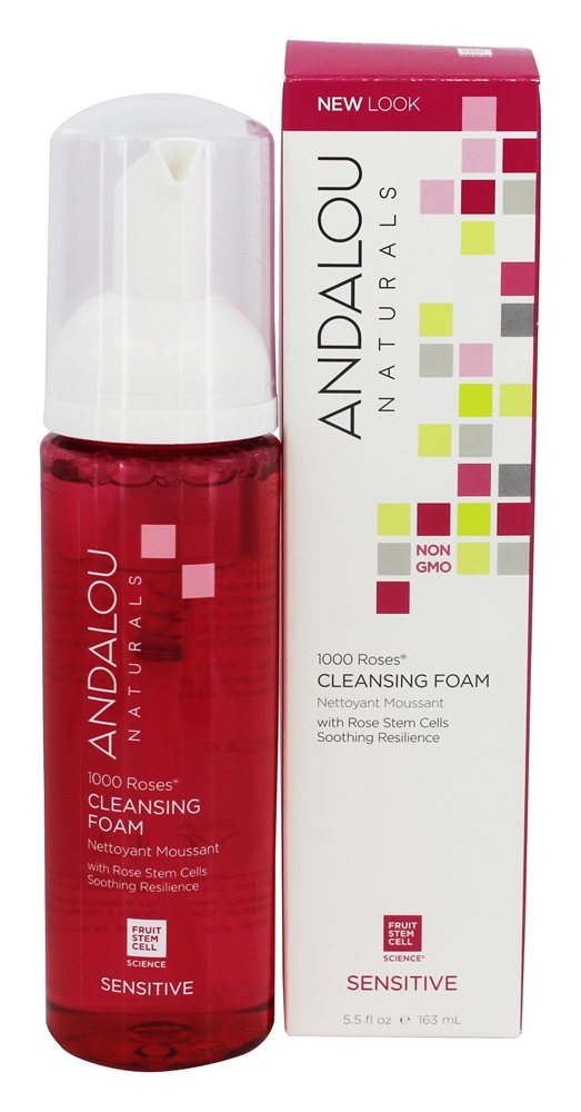 Comprar 1000 Rosas Limpeza Espuma com Rosa Haste Células - 5.5 fl. oz. Andalou Naturals