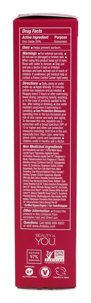 Comprar 1000 Rosas Cor + Corrigir com Rosa Haste Células Puro Nu 30 SPF - 2 fl. oz. Andalou Naturals - Imagem 2