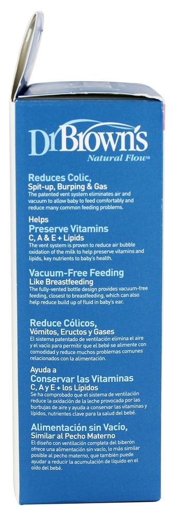 Comprar Garrafas de Fluxo Preemie Padrão de Vazão Natural 0m + 2 Pacote - 2 oz. Dr. Brown's - Imagem 4