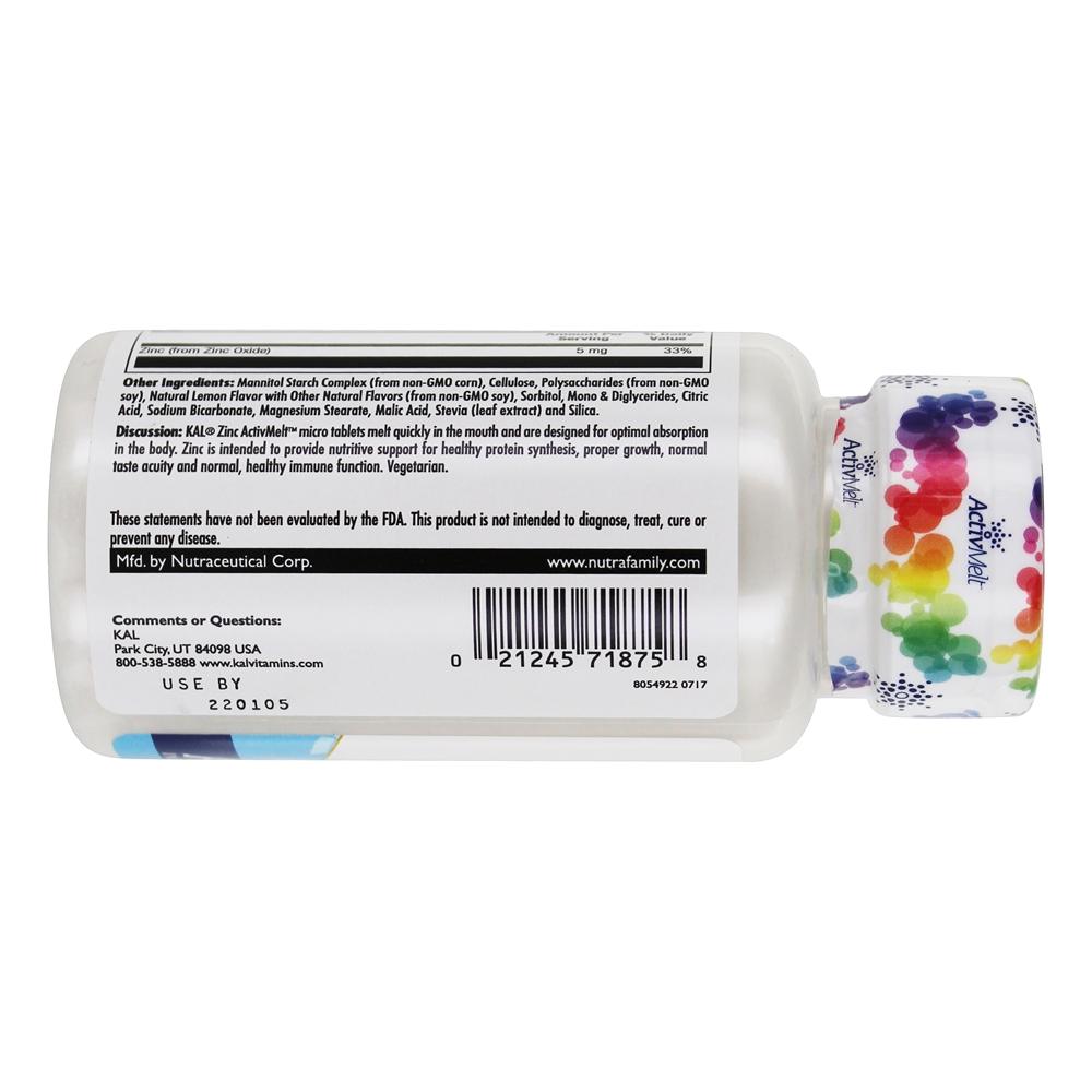Comprar Limão Doce de Zinco 5 mg. - 60 Tablet (s) Kal - Imagem 3