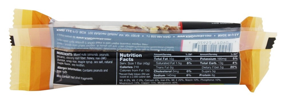 Comprar Nozes e Especiarias Bar Bege Nozes Pecan & Mar Salgado - 1.4 oz. Kind Bar - Imagem 2