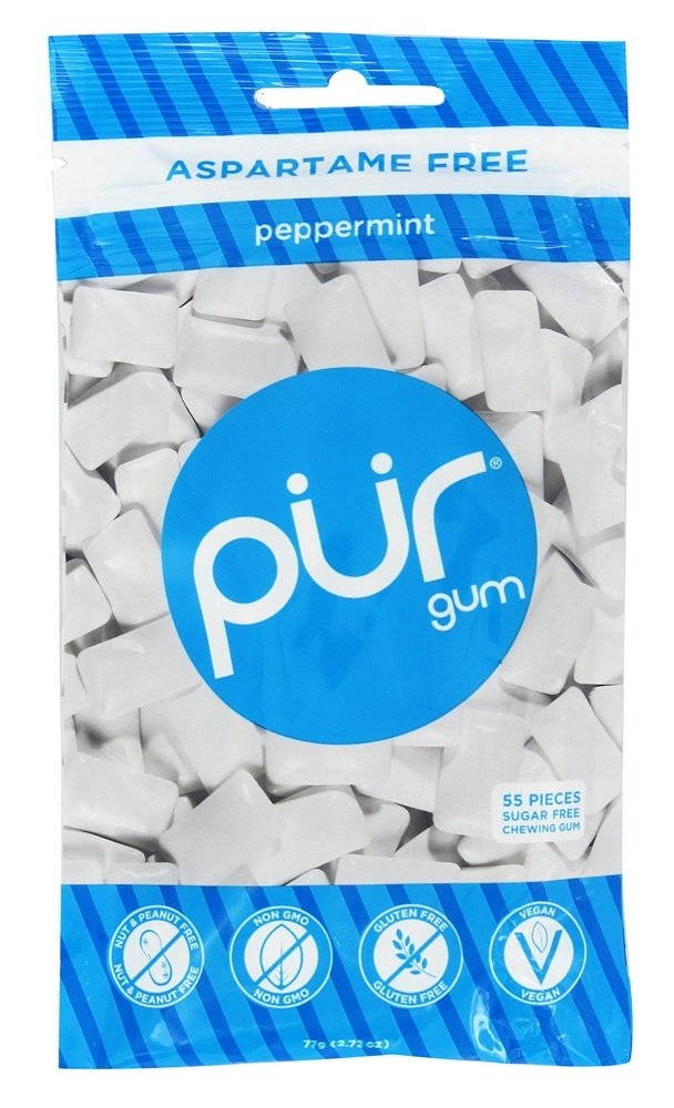 Comprar Chiclete Sem Açucar Sabor Hortelã - 55 Peça (s) PUR Gum