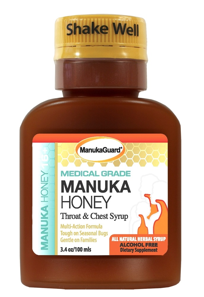 Comprar Mel Manuka Xarope Para a Garganta & Peito 16+ - 3.4 fl. oz. ManukaGuard