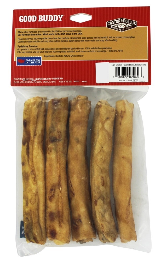 Comprar Bom Amigo EUA Rawhide 5 Polegadas Sticks - Pacote 5 Castor & Pollux - Imagem 2
