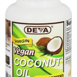 Comprar Óleo De Coco Virgem Vegano - 90 Tampas veganas Deva Nutrition