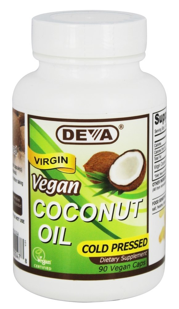 Comprar Óleo De Coco Virgem Vegano - 90 Tampas veganas Deva Nutrition