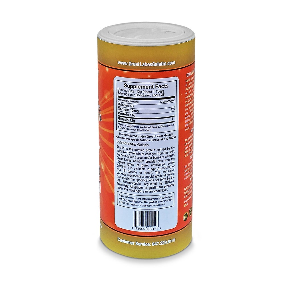 Comprar Gelatina Sem Sabor Colágeno Para Articulações - 16 oz. Great Lakes - Imagem 2