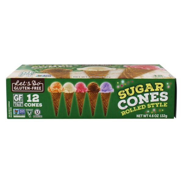 Comprar Cones de açúcar sem glúten laminados - 4.6 oz. Let's Do - Imagem 4