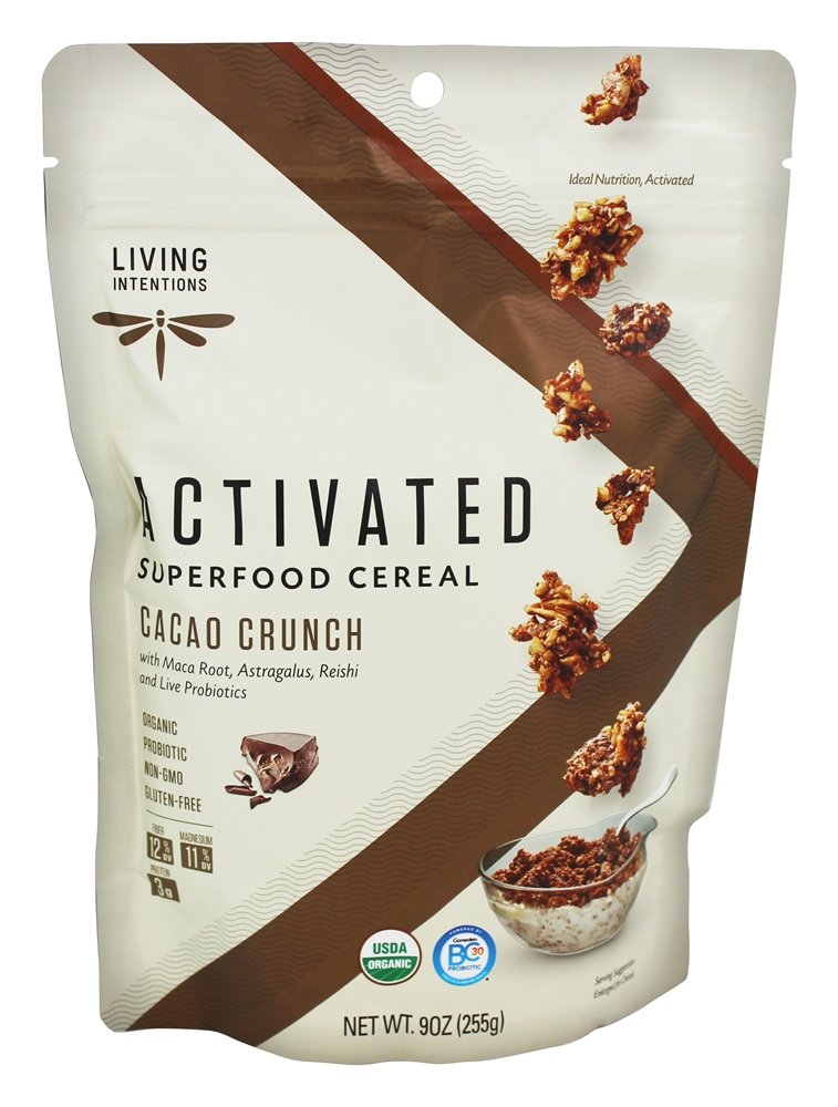 Comprar Crunch de cacau de cereais Superfood ativado - 9 oz. Living Intentions