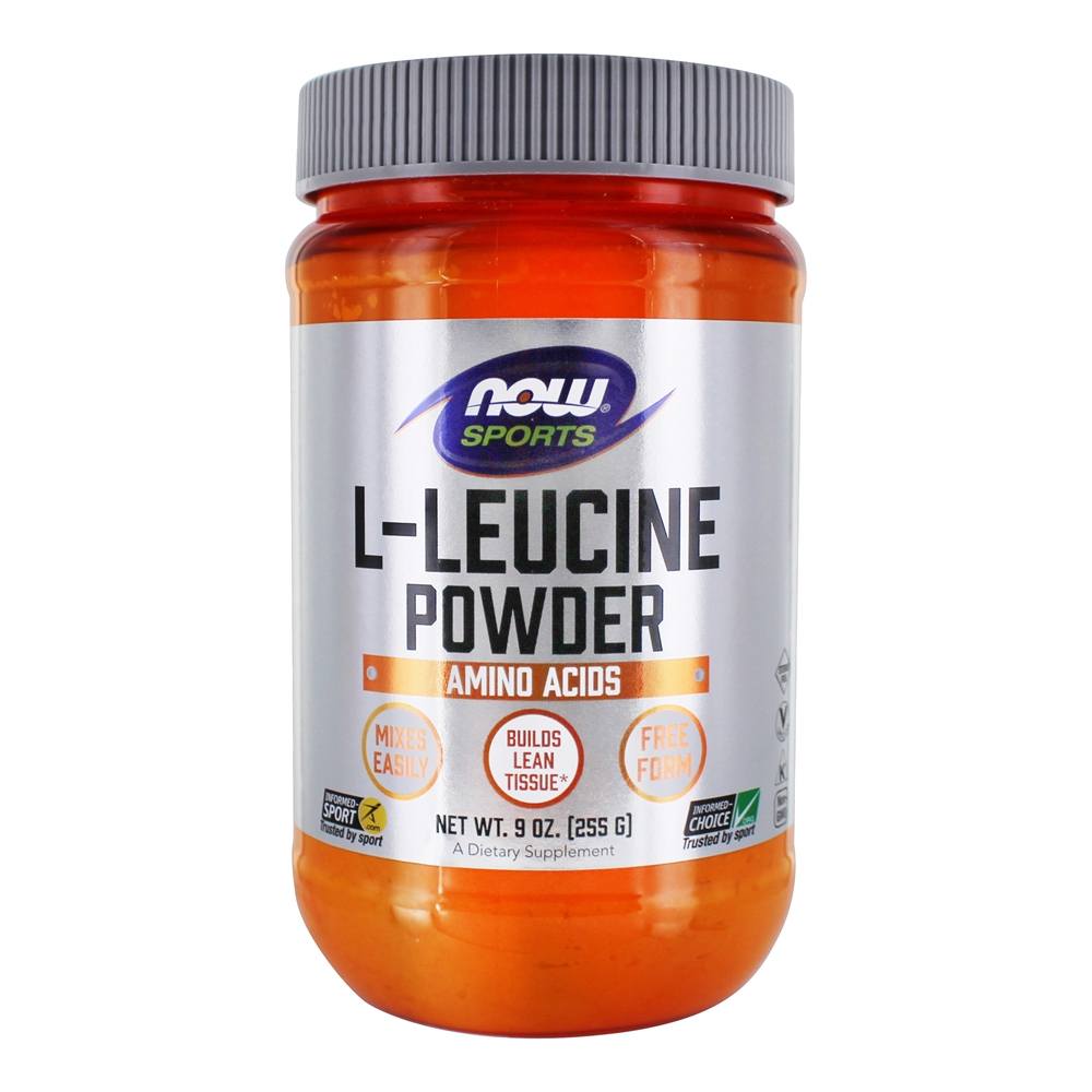 Comprar NOW Sports L-Leucine Aminoácido em pó - 9 oz. NOW Foods