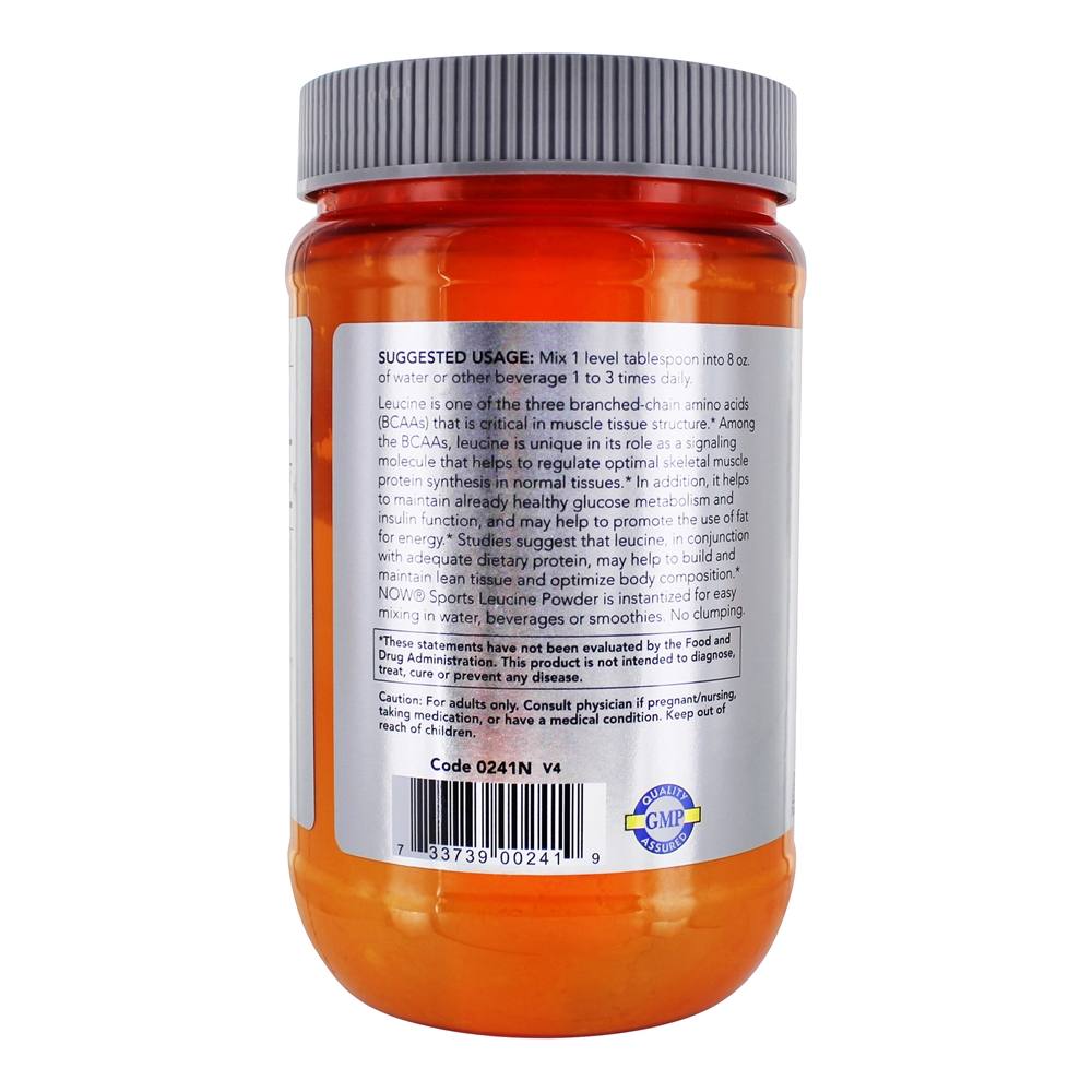 Comprar NOW Sports L-Leucine Aminoácido em pó - 9 oz. NOW Foods - Imagem 3