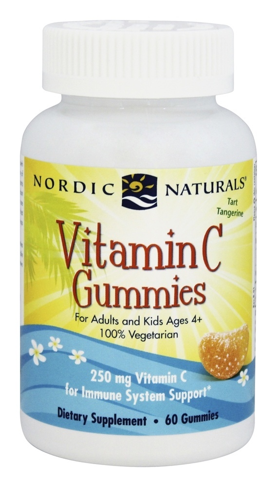 Comprar Vitamina C Gomoso Azedo Tangerina 250 mg. - 60 Gummies Nordic Naturals