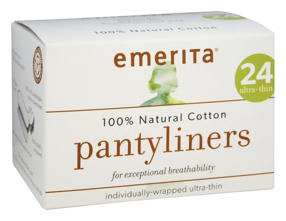 Comprar Pantiliners 100 % Algodão Natural Ultra-fino - 24 Contagem Emerita