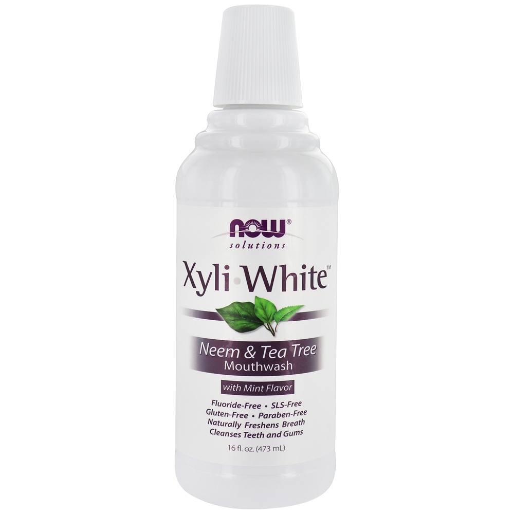 Comprar NOW Solutions XyliWhite Colutório Neem sem flúor e sabor a menta da árvore do chá - 16 fl. oz. NOW Foods