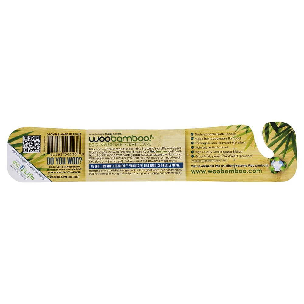 Comprar Escova de dentes média para adultos WooBamboo - Imagem 2