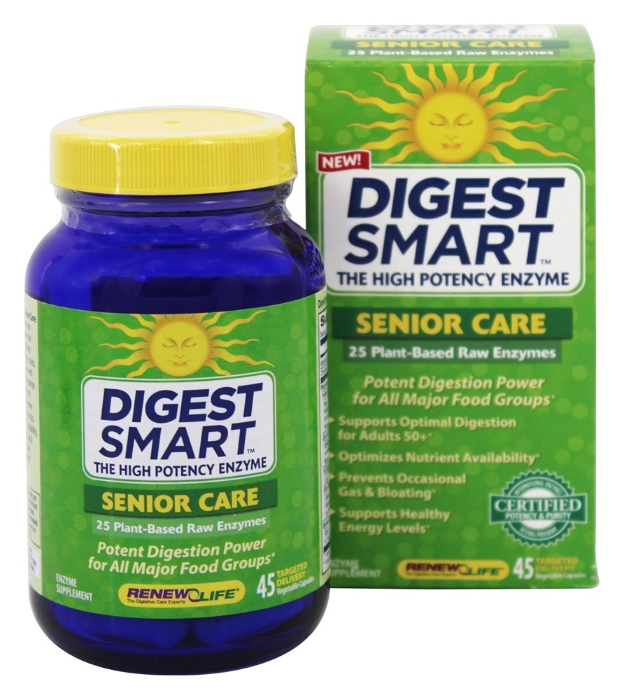 Comprar Digerir Inteligente Senior Cuidar - Cápsulas vegetarianas 45 Renew Life