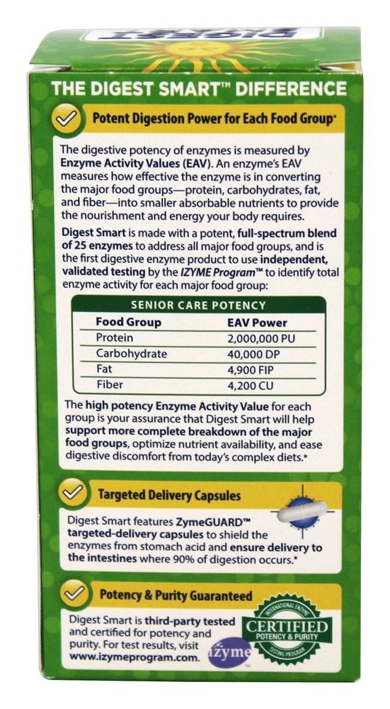 Comprar Digerir Inteligente Senior Cuidar - Cápsulas vegetarianas 45 Renew Life - Imagem 3