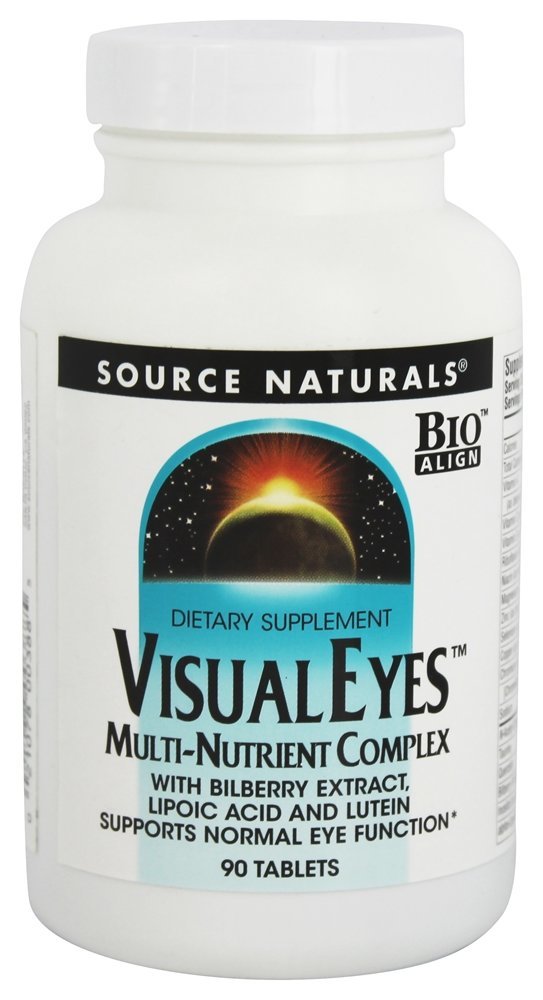Comprar Visual Eyes Multi-Nutrientes Complexo com Extrato de Mirtilo, Ácido Lipoico e Luteína - 90 Tablets Source Naturals