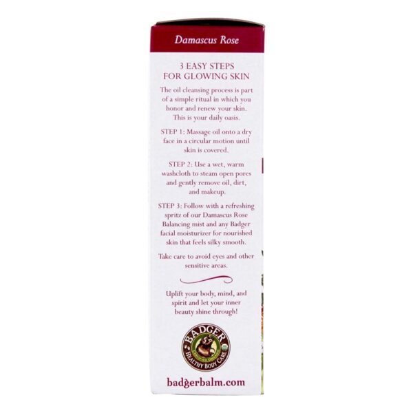 Comprar Óleo de limpeza facial Damascus Rose - 2 fl. oz. Badger - Imagem 4
