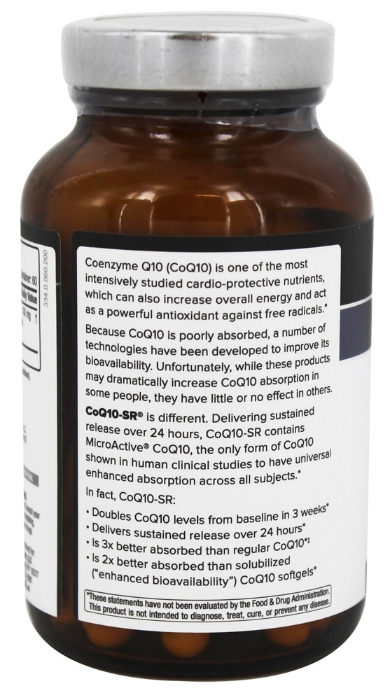 Comprar Envelhecimento saudável CoQ10-SR - Cápsulas vegetarianas 60 Quality Of Life Labs - Imagem 3